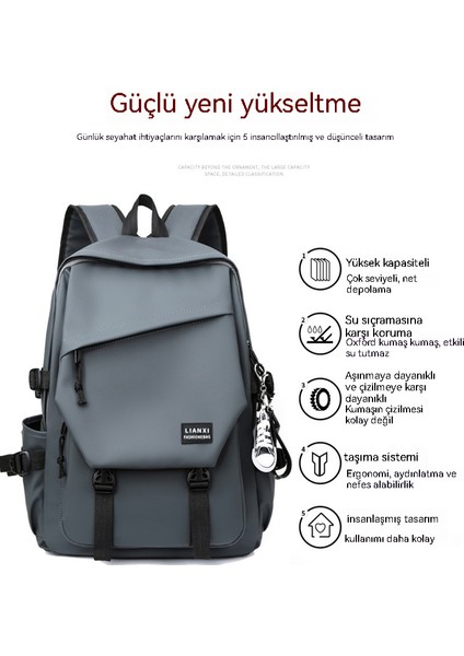 Kampüs Basit ve Çok Yönlü Seyahat Bilgisayarı Sırt Çantası (Yurt Dışından)