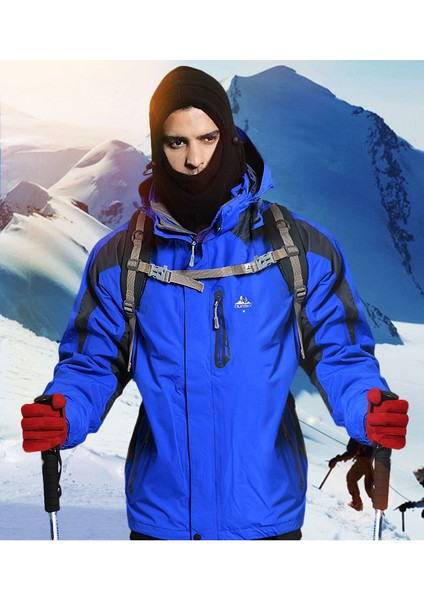 Açık Cs Bisiklet Hood Kalınlaşmış Sıcak Polar Polar Yüz Koruyucu Balaclava (Yurt Dışından)