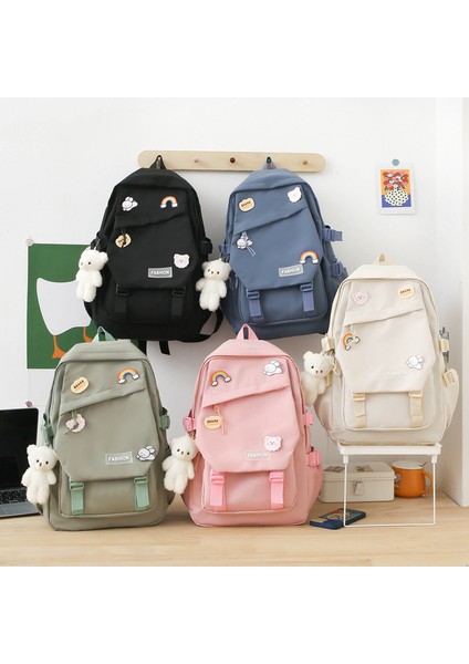 Taze ve Tatlı Yeni Sanat Koleji Tarzı Büyük Kapasiteli Sırt Çantası (Yurt Dışından) indirimleri