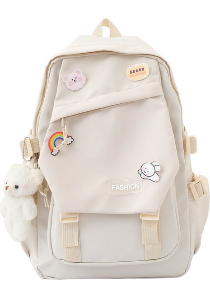 Taze ve Tatlı Yeni Sanat Koleji Tarzı Büyük Kapasiteli Sırt Çantası (Yurt Dışından)