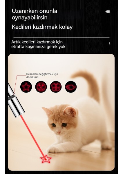 Şarj Edilebilir Kızılötesi Lazer Kedi Teaser Kalemi Kedi Teaser Oyuncak (Yurt Dışından) modelleri