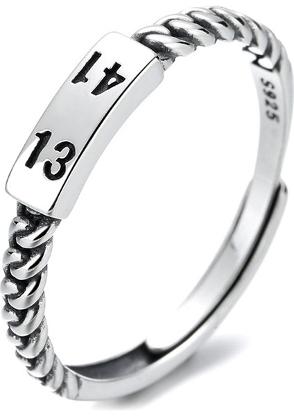 S925 Ayar Gümüş Moda Sade Yüzük, Sevgililer Günü Hediyesi (Yurt Dışından)