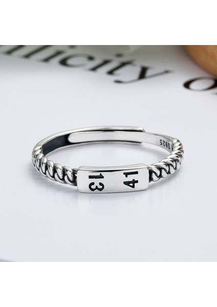 S925 Ayar Gümüş Moda Sade Yüzük, Sevgililer Günü Hediyesi (Yurt Dışından) modelleri