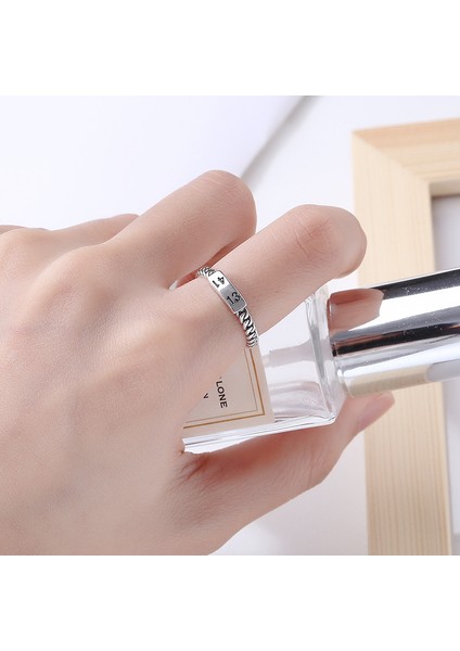 S925 Ayar Gümüş Moda Sade Yüzük, Sevgililer Günü Hediyesi (Yurt Dışından) indirimleri