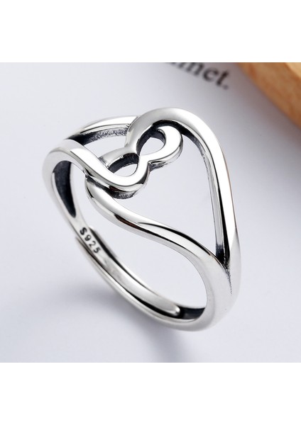 S925 Ayar Gümüş Basit Moda Açık Uçlu Yüzük (Yurt Dışından) fiyatları