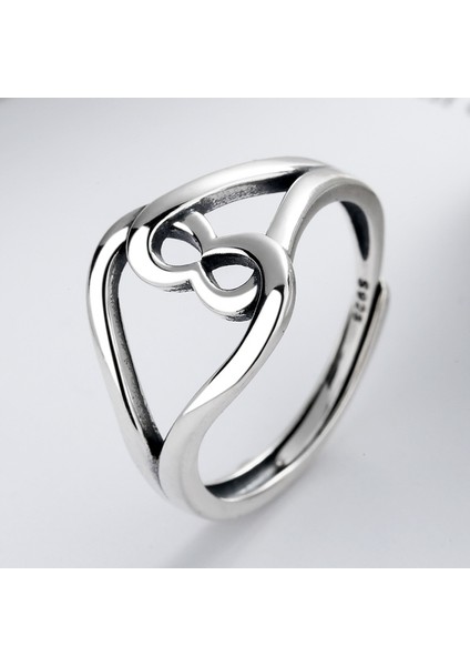 S925 Ayar Gümüş Basit Moda Açık Uçlu Yüzük (Yurt Dışından) fırsatları