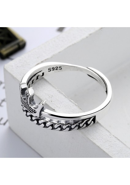 Taç Yüzük, Avrupa ve Amerika Birleşik Devletleri Rüzgar Retro Zanaat Yüzük, Ayarlanabilir Açılış (Yurt Dışından) fiyatları