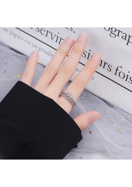 Taç Yüzük, Avrupa ve Amerika Birleşik Devletleri Rüzgar Retro Zanaat Yüzük, Ayarlanabilir Açılış (Yurt Dışından) modelleri