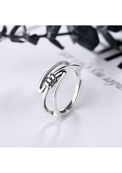 S925 Gümüş Vintage Moda Yüzük (Yurt Dışından) fiyatları