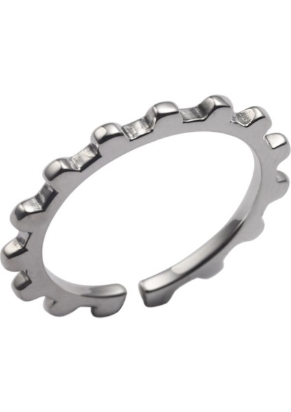 S925 Ayar Gümüş Yüzük, Moda Işaret Parmağı Açık Yüzük (Yurt Dışından)