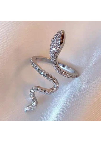 S925 Gümüş Yılan Yüzük, Niş Tasarımlı Açılır Ayarlanabilir Yüzük (Yurt Dışından) fiyatları