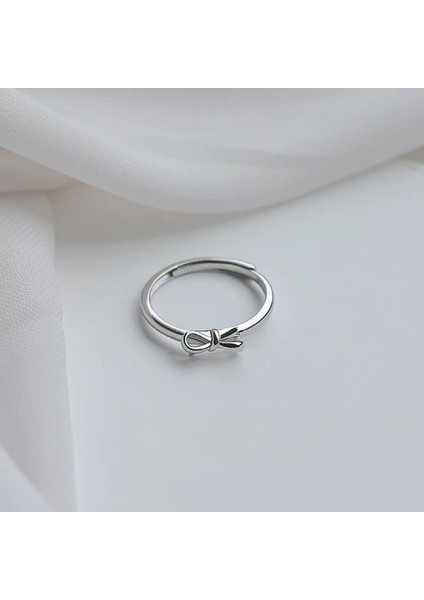 S925 Ayar Gümüş Fiyonk Yüzük, Boyutu Ayarlanabilir, Sevimli ve Çok Yönlü (Yurt Dışından) fiyatları