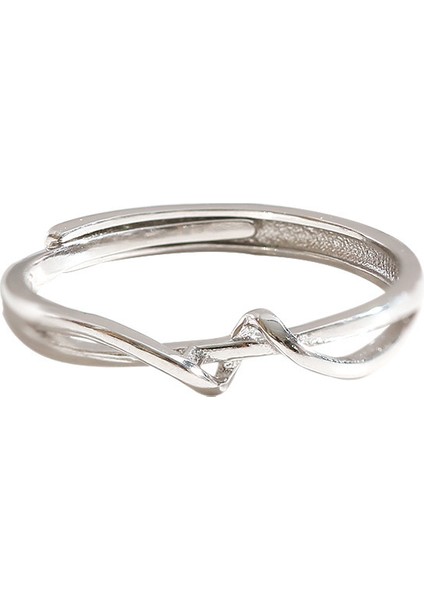 925 Ayar Gümüş Yüzük, Sade ve Şık, Ayarlanabilir Açıklık (Yurt Dışından)