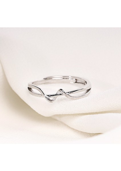 925 Ayar Gümüş Yüzük, Sade ve Şık, Ayarlanabilir Açıklık (Yurt Dışından) fiyatları