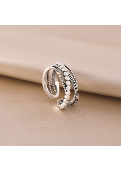 S925 Gümüş Çizgi Yüzük, Vintage Moda (Yurt Dışından) fiyatları