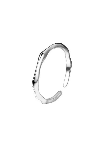 S925 Ayar Gümüş Yüzük, Açılabilir Ayarlanabilir Yüzük, Küçük ve Sade (Yurt Dışından)