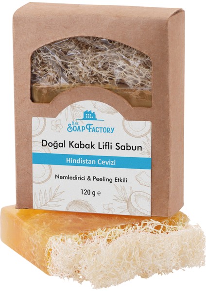 Doğal Kabak Lifi Hindistan Cevizi Sabunu 120 g x 3 Adet (Toplam 360 g) - Vegan - Lüks - Çevre Dostu - Bütün Cilt Tipleri İçin Uygun - Üstün Cilt Bakımı - Bitkisel