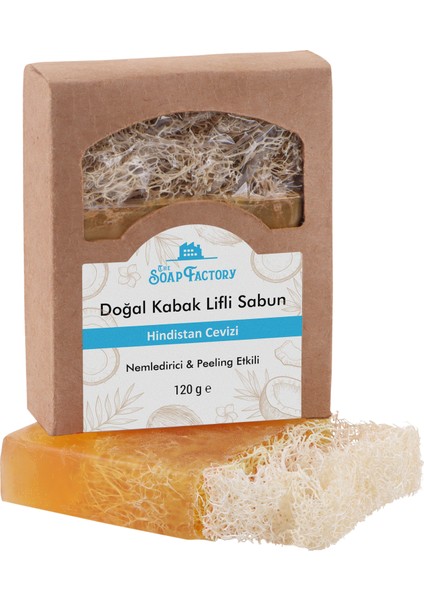 Doğal Kabak Lifi Hindistan Cevizi Sabunu 120 g x 3 Adet (Toplam 360 g) - Vegan - Lüks - Çevre Dostu - Bütün Cilt Tipleri İçin Uygun - Üstün Cilt Bakımı - Bitkisel