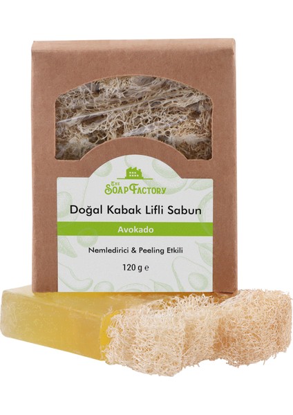 Doğal Kabak Lifi Avokado Sabunu 120 g x 3 Adet (Toplam 360 g) - Vegan - Lüks - Çevre Dostu - Bütün Cilt Tipleri İçin Uygun