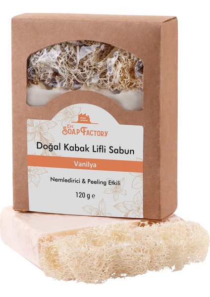 Doğal Kabak Lifi Vanilya Sabunu 120 g x 3 Adet (Toplam 360 g) - Vegan - Lüks - Bütün Cilt Tipleri İçin Uygun