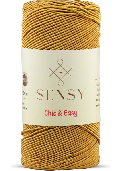 Chic&easy 200 gr Slim Supra Ipi Mumlu Ip Runner Ipi Çanta Ipi Makrome Ip Pase Ip