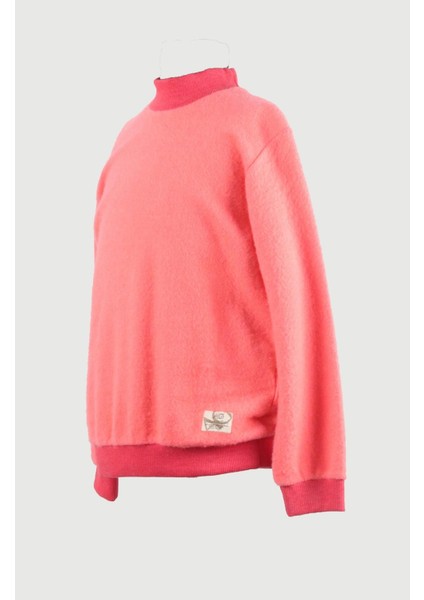 Yumuşak Dokulu Boğazlı Çocuk Sweatshirt