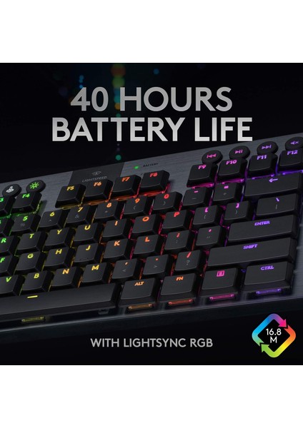 G913 Tkl Kablosuz Rgb Mekanik Oyun Klavyesi