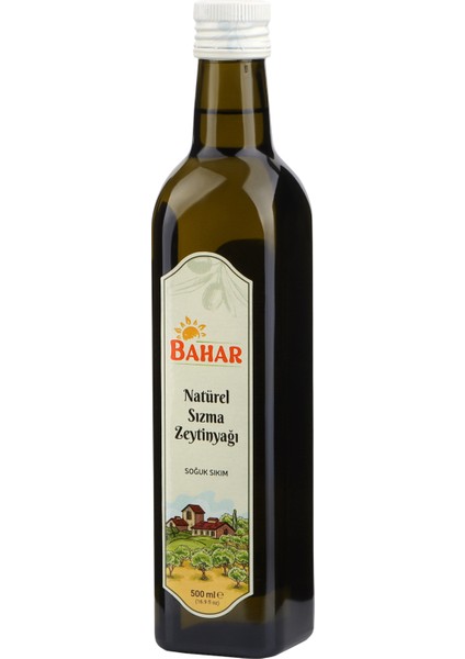 Natürel Sızma Zeytinyağı 500 ml Cam Şişe - Soğuk Sıkım - %100 Doğal - Salatalar ve Yemekler Için Uygun - Maksimum Asitlik 0.8% - Eşsiz Lezzet ve Kalite - Üstün Bir Tadım Deneyimi - Vegan Dostu modelleri