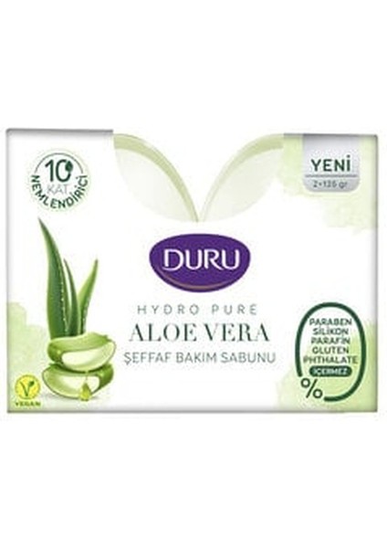 Hydropure Aloevera Şeffaf Bakım Sabunu 2*135 G ( 1 Adet )