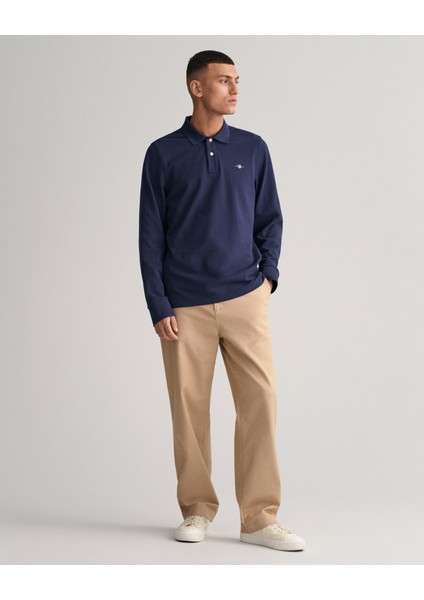 Erkek Lacivert Regular Fit Logolu Polo 2230.433 indirimleri