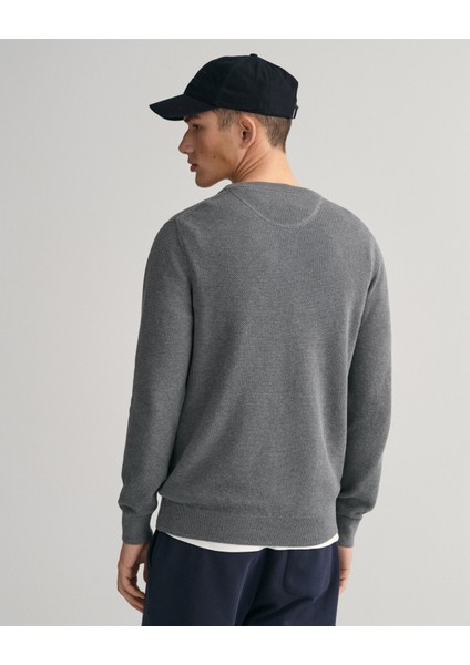 Erkek Gri Regular Fit Bisiklet Yaka Kazak 8040521.92 fiyatları