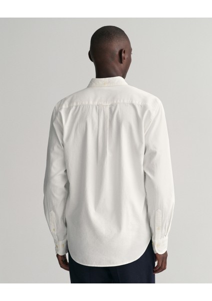 Erkek Beyaz Regular Fit Düğmeli Yaka Gömlek 3230233.113 modelleri