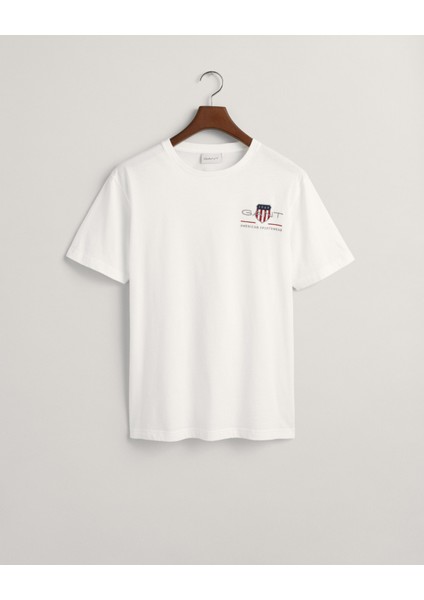 Erkek Beyaz Regular Fit Bisiklet Yaka Logolu T-Shirt 2067004.110 modelleri