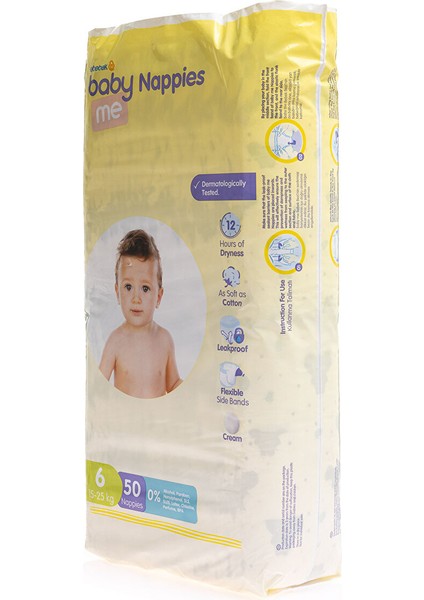 Baby Me Xl 6 Numara Bebek Bezi 15-25 kg 50 Adet