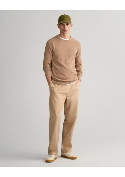 Erkek Bej Regular Fit Bisiklet Yaka Kazak 8040521.248 indirimleri