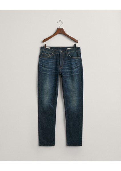 Erkek Lacivert Slim Fit Jean Pantolon 1000271.964