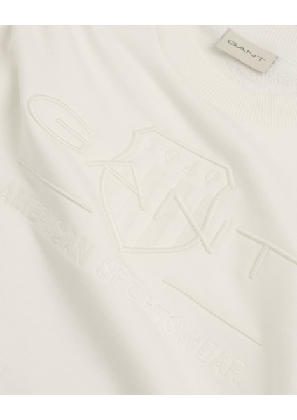 Erkek Krem Regular Fit Bisiklet Yaka Logolu Sweatshirt 2036017.113 fiyatları