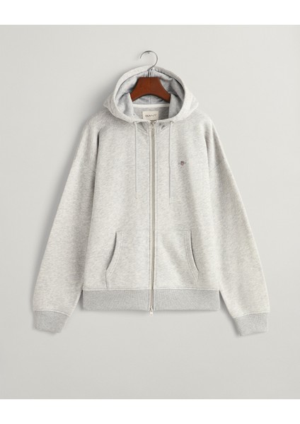 Kadın Gri Relaxed Fit Fermuarlı Logolu Sweatshirt 4204665.94 fırsatları