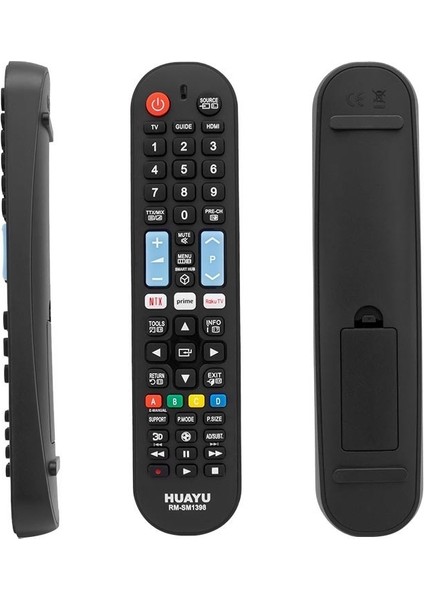 Kl Samsung RM-SM1398 Netflıx- Prıme Vıdeo Tuşlu Unıversal Lcd-Led Tv Kumanda Siyah - Beyaz