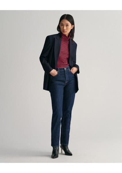 Kadın Lacivert Straight Fit Jean Pantolon 4100206.960 indirimleri