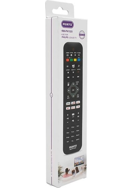 Kl RM-PH1525 Phılıps Netflıx- Youtube- Prıme Vıdeo Tuşlu Unıversal Lcd-Led Tv Kumanda Siyah - Beyaz fiyatları