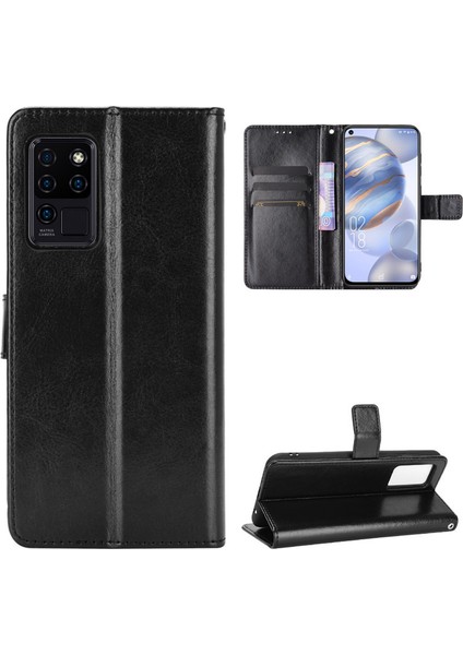Oukitel C21 / C21 Pro Deri Cüzdan Telefon Kılıfı (Yurt Dışından)