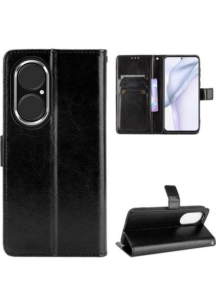 Huawei P50 Pro Deri Cüzdan Telefon Kılıfı (Yurt Dışından)