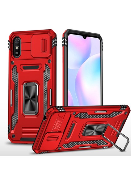 Xiaomi Redmi 9A Kamera Kapaklı Darbeye Dayanıklı Telefon Kılıfı (Yurt Dışından)