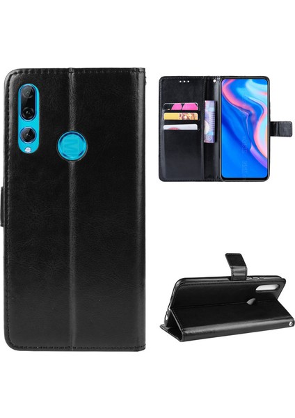 Huawei Y9 Prime 2019 Deri Cüzdan Telefon Kılıfı (Yurt Dışından)