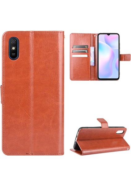 Xiaomi Redmi 9A Deri Cüzdan Telefon Kılıfı (Yurt Dışından) fiyatları