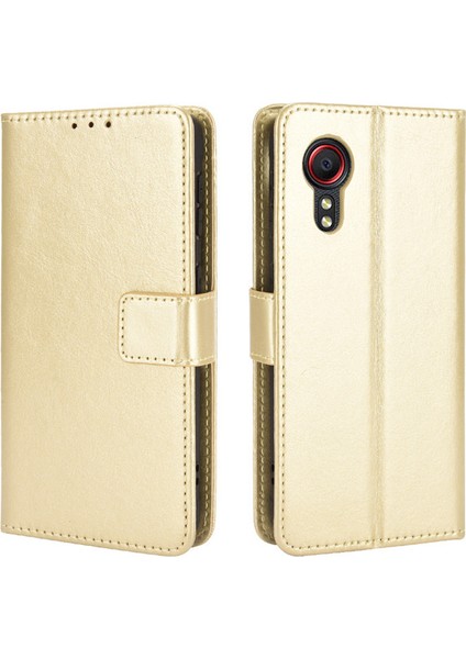 Samsung Galaxy Xcover 5 Deri Cüzdan Telefon Kılıfı (Yurt Dışından)