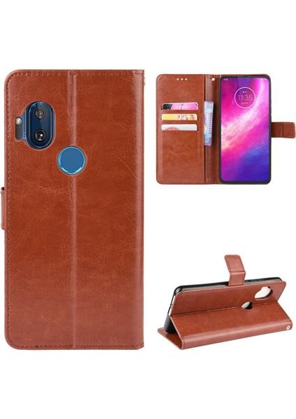 Motorola Moto One Hyper Deri Cüzdan Telefon Kılıfı (Yurt Dışından) fiyatları