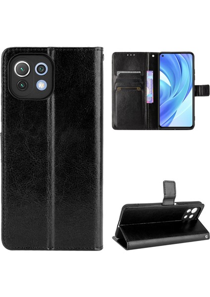 Xiaomi Mi 11 Lite Deri Cüzdan Telefon Kılıfı (Yurt Dışından)