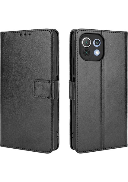 Xiaomi Mi 11 Lite Deri Cüzdan Telefon Kılıfı (Yurt Dışından)
